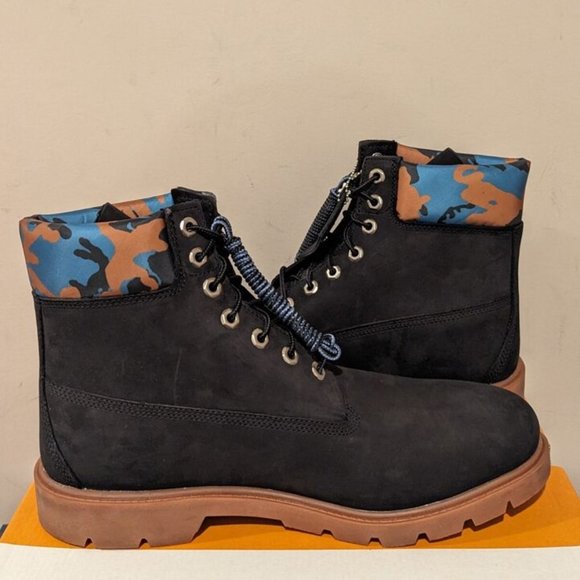 TIMBERLAND MEN'S CLASSIC 6'' INCH WATERPROOF BOOT BLACK NUBUCK A68RK ALL SIZES - Picture 2 of 8